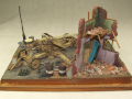 Diorama with a resin model of the PaK 44 anti-tank gun from the Second World War - photo no 6